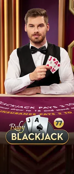 Blackjack 77 Ruby – kasyno na żywo w casino AmunRa